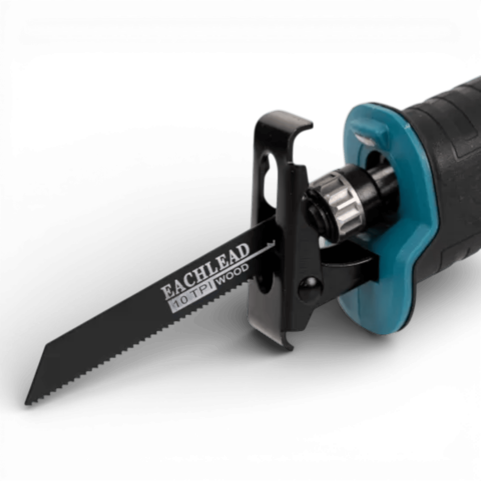 Fierastrau tip sabie AEIDEN cu 2 acumulatori 48V, 5000 mAh, mandrina autoblocanta, 4 bucati panza diferite modele, 1 incarcator, valiza compacta de transport, Albastru