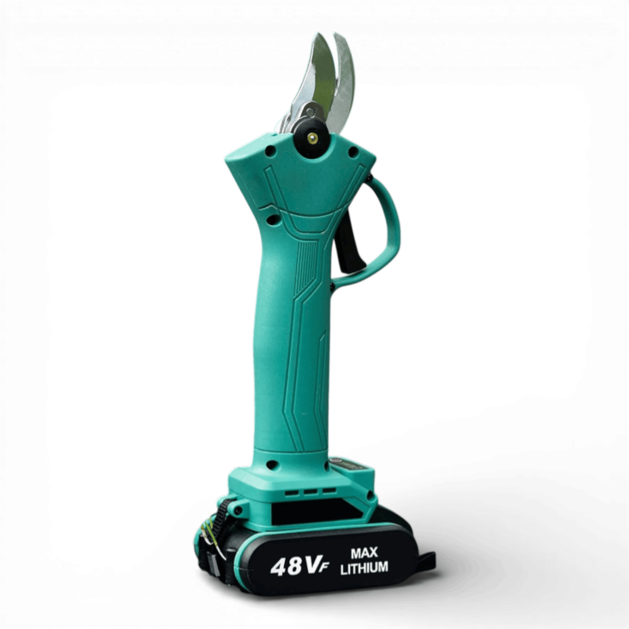 Foarfeca electrica portabila pentru Gradinarit AEIDEN, 2 Acumulatori 48V 8.0Ah, 500W, Lama din otel Carbon, baterie 8000mAh, 1 incarcator, design modern, accesorii incluse si valiza de transport, autonomie