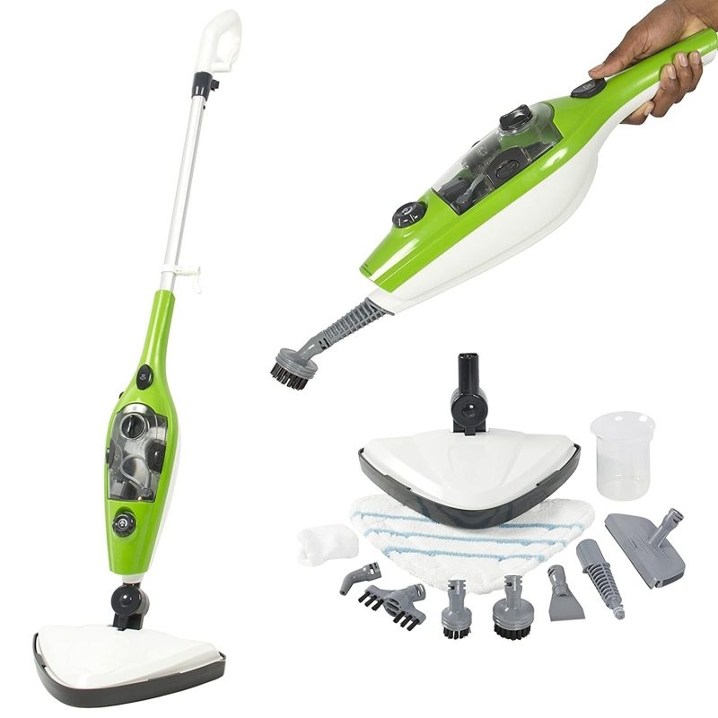 Steam mop X10, for cleaning and disinfecting, 10 in 1 multifunctional designed with continuous jet technology