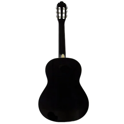 Black Classical Guitar 4/4 38" ( 95 X 35 CM ), for Beginners and Adults, Recommended for over 8-10 years, 6 Metal Strings, 20 Keys