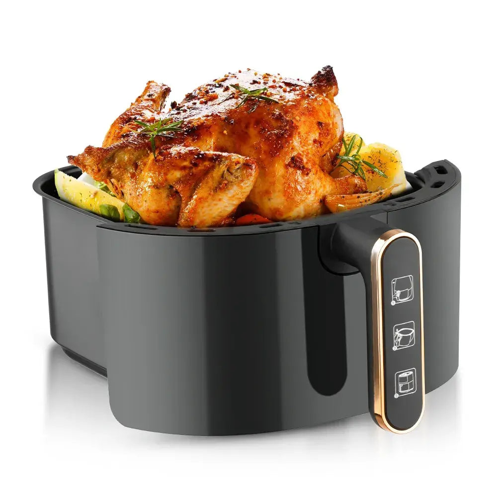 Air Fryer RAF-5324B, Friteuza cu aer cald, Fara ulei, Capacitate 6L, 1500W, Negru