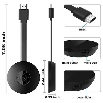 Chrome-cast media player HDMI, transmisie dispozitiv mobil, TV Andoid, IOS, Windows in HDMI prin wifi