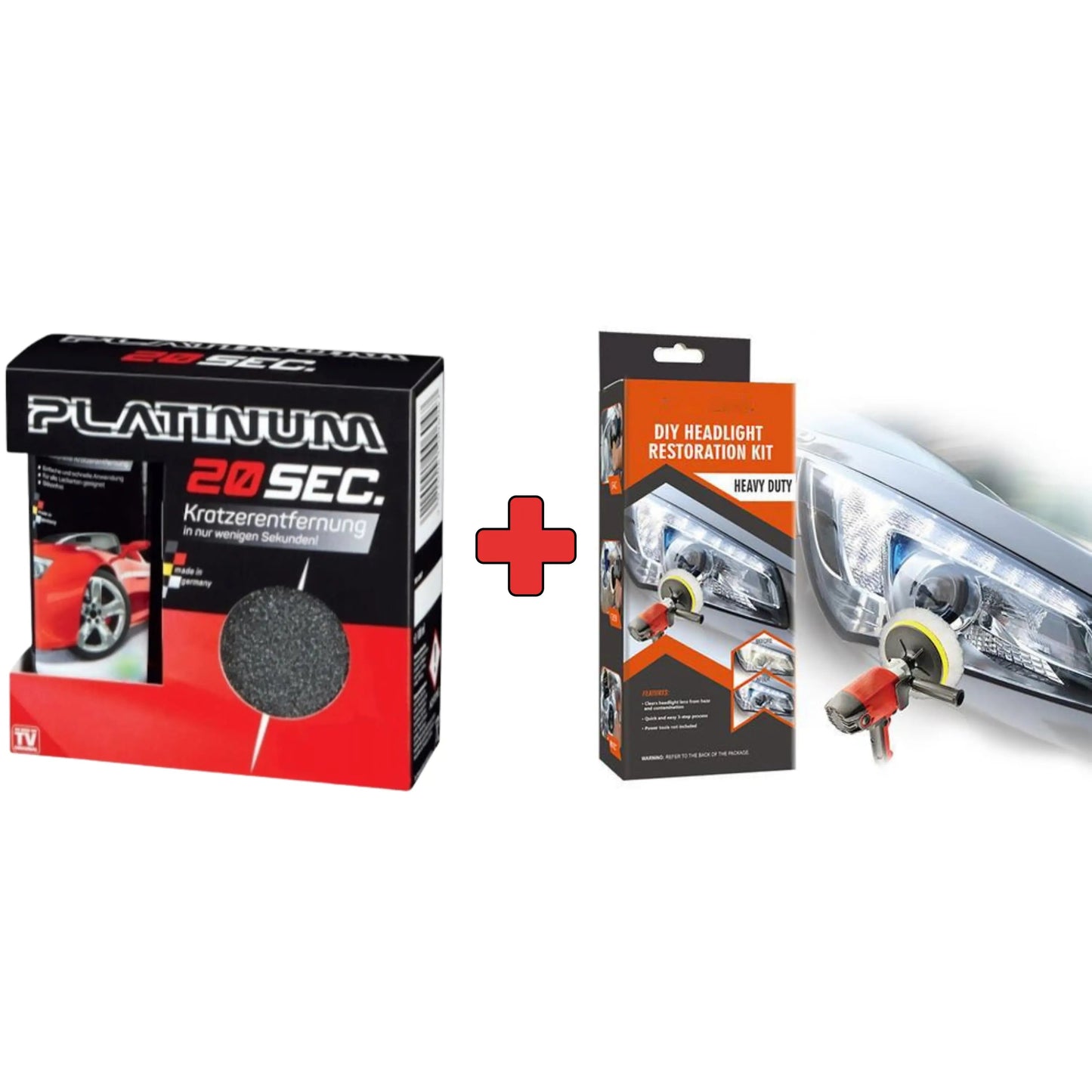 Kit Auto Complet: Solutie pentru indepartarea Zgarieturilor + Polish pentru Faruri