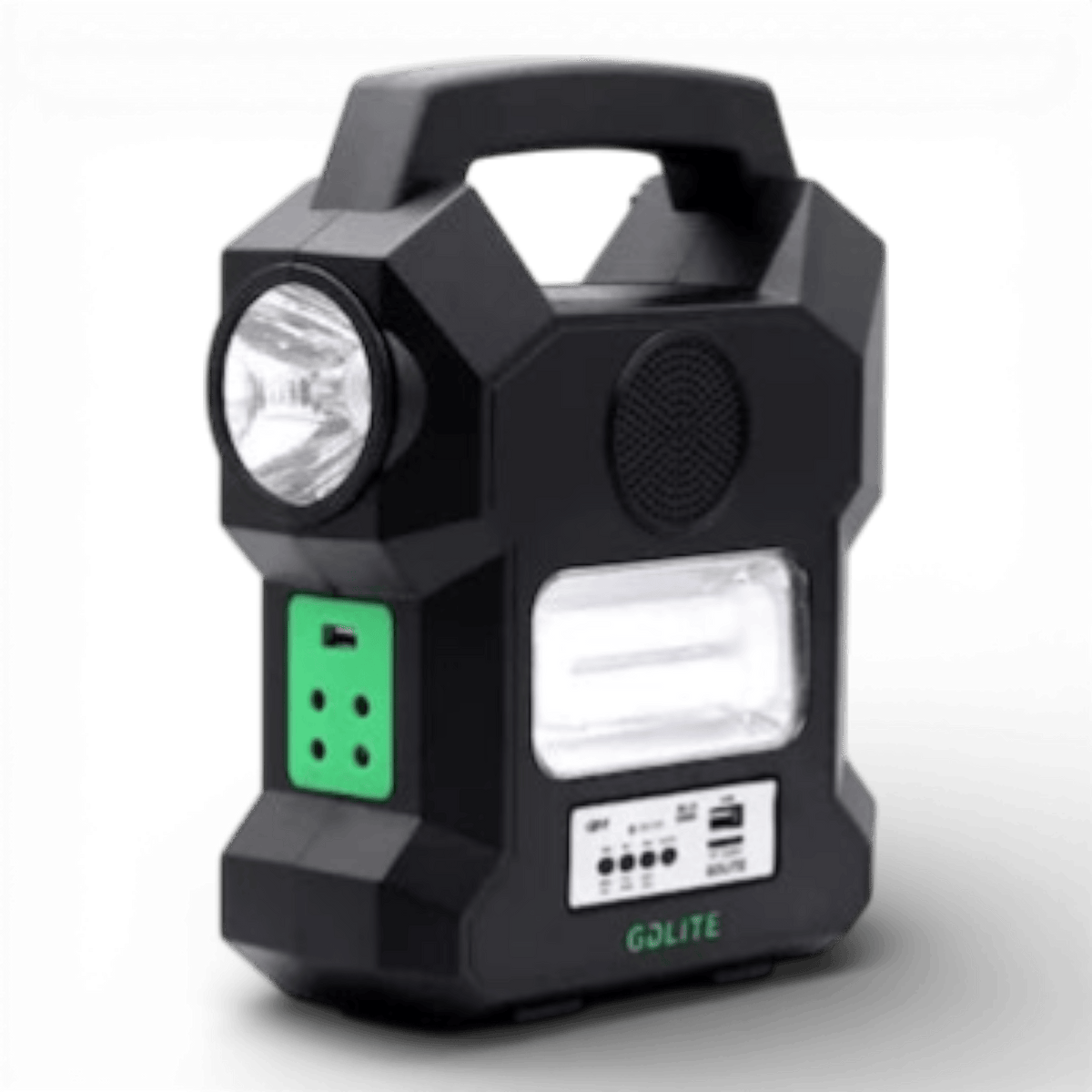 Kit Solar Portabil GDLITE GD-1000A, Panou Solar, USB, Bluetooth, Radio FM, MP3, Lanterna LED, 4 Becuri Incluse, Alimentare 220V