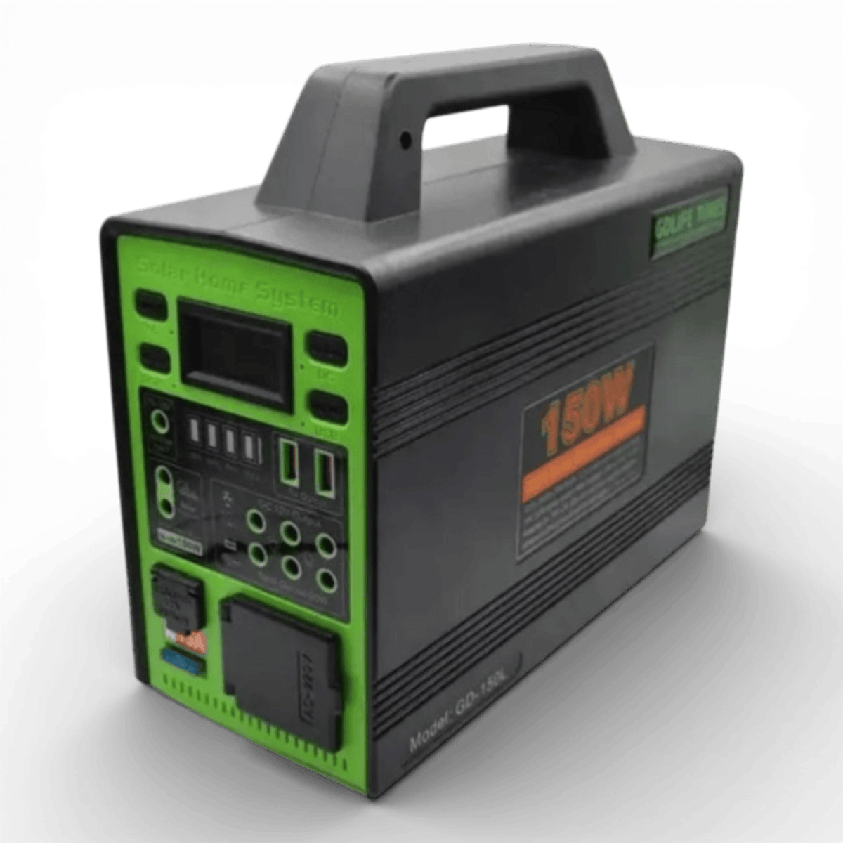 Kit Solar GD-150L, 150W, Baterie 50400mAh, 4 Becuri LED, Invertor & USB