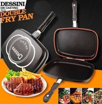 Oferta Speciala: Tigaie dubla grill Dessini Italy + Aparat pentru preparat mini vafe/gofre