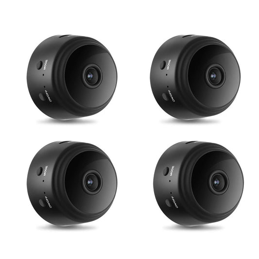 Set of 4 Wireless WiFi Surveillance Cameras A9 Full HD 1080p