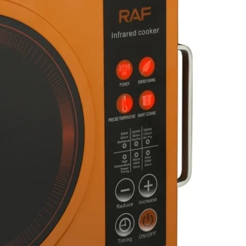 Aragaz cu Infraroșu RAF R.8046, 3500W, Control Tactil, Compatibil cu Toate Tipurile de Oale și Tigăi