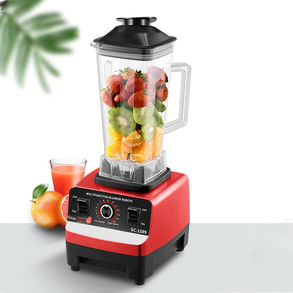 Blender Profesional de bucatarie 2 in 1, 2.5L, motor din cupru, 15 viteze, 4500W