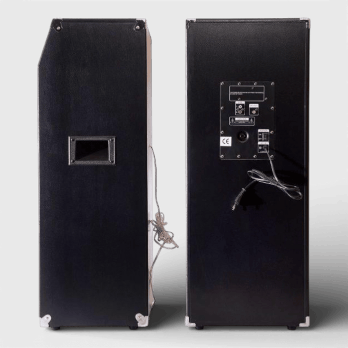 Set Boxe Audio Profesionale 2304, Egalizator pe 7 Benzi, Sistem Karaoke, Putere 700 W, Lumini RGB, Conectivitate Bluetooth, Port USB, Slot SD Card, AUX In, FM Radio, Cadou Microfon si Telecomanda