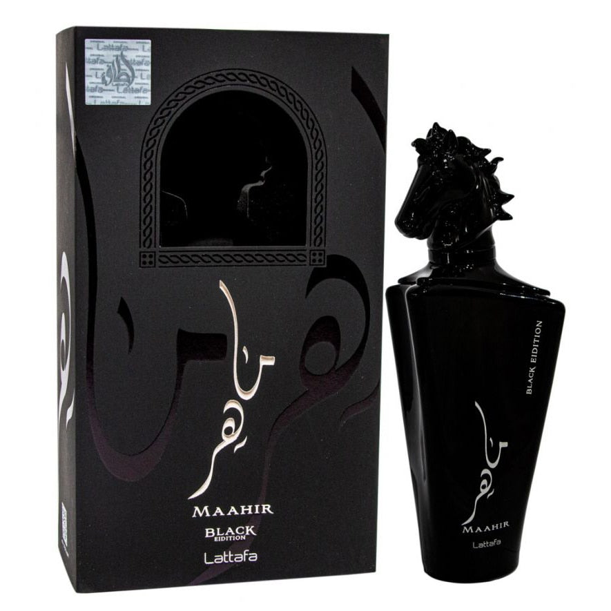 Pachet 3x Parfumuri: Lattafa Maahir Black Edition 100ml, Lattafa Maahir Gold 100ml, Lattafa Maahir Legacy 100ml