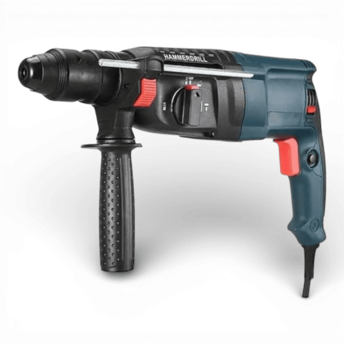 Ciocan Rotopercutor AEIDEN 3000 W, 3 J, 30mm, 1200 Rpm, mandrina de rezerva, 5 accesorii si valiza pentru transport, Albastru