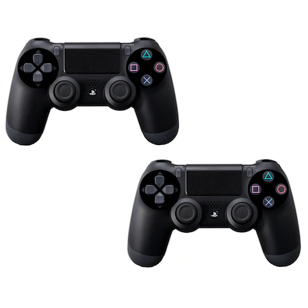 Gamepad set - 2X Controller Sony Dualshock 4 V2 New Model for Playstation 4, Black