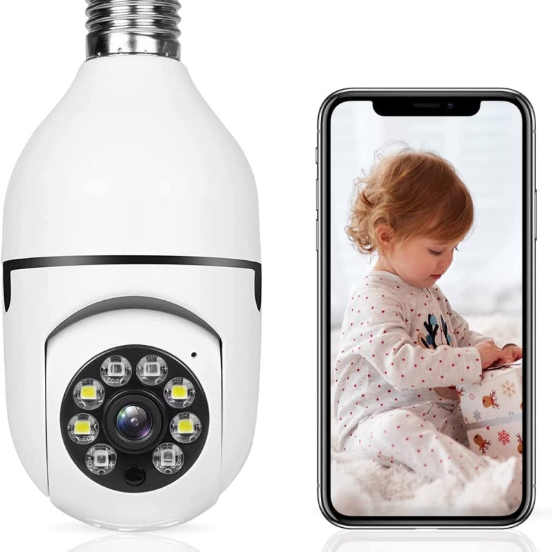 355° Panoramic Surveillance Camera, Bulb Type, Full HD 