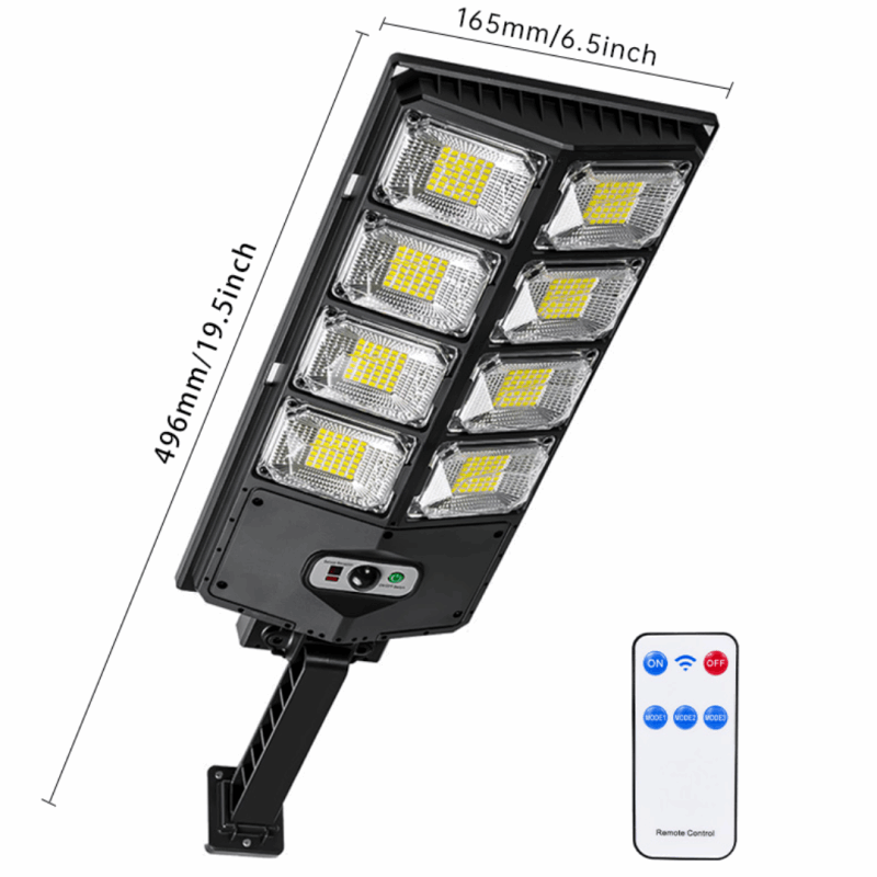 casete LED, 80W, Senzori Lumina/Miscare, Telecomanda