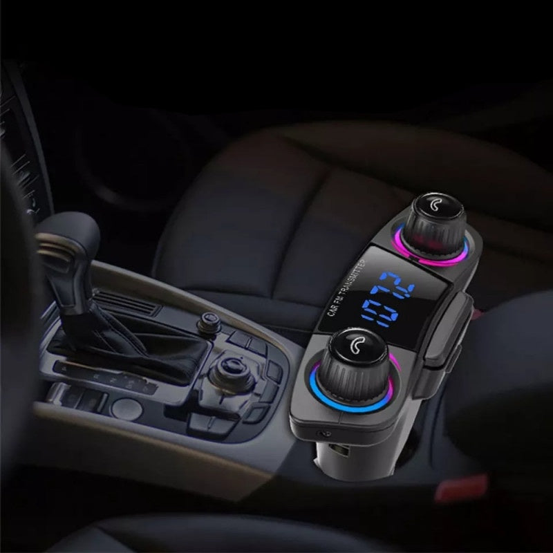 FM car transmitter with MP3 Player, Bluetooth and Phone Charging Function 