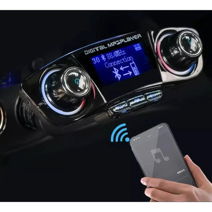 FM car transmitter with MP3 Player, Bluetooth and Phone Charging Function 