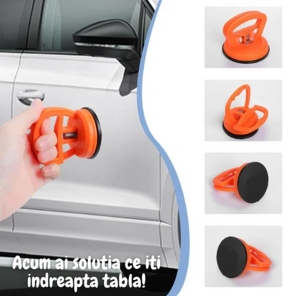 Suction cup for car sheet metal bends 