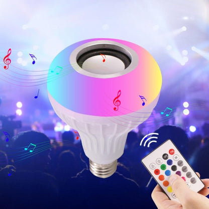 Bec led cu difuzor, Bluetooth si telecomanda