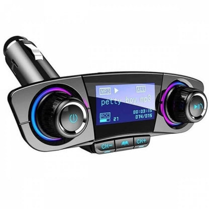 FM car transmitter with MP3 Player, Bluetooth and Phone Charging Function 