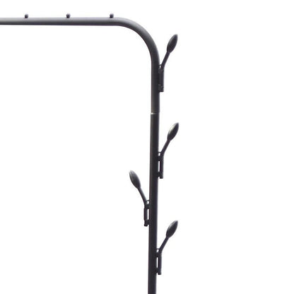 Hanger support for clothes and accessories, metal frame 