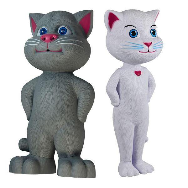 Set 2 jucarii interactive: pisicile Talking Tom + Talking Angela