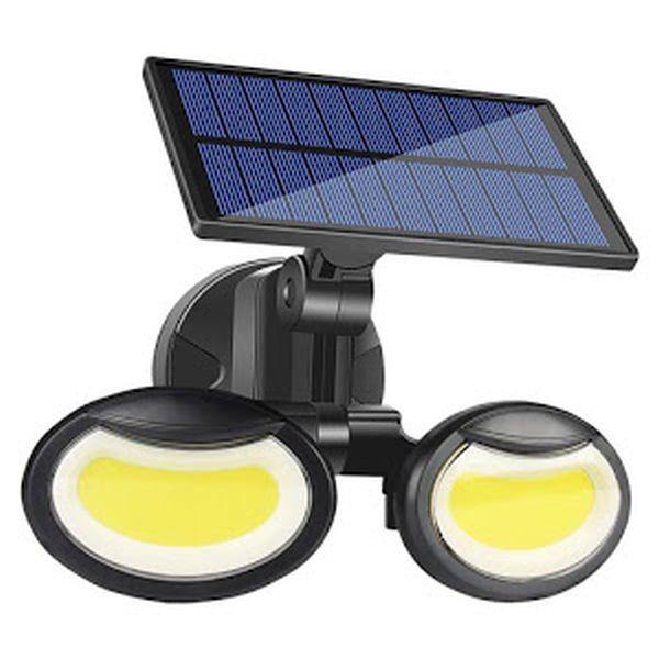 Lampa solara dubla 56 LED cu senzor de miscare