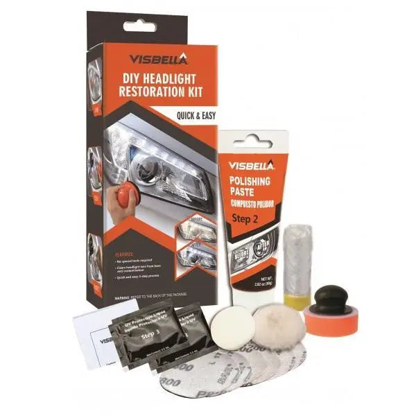 Kit Auto Complet: Solutie pentru indepartarea Zgarieturilor + Polish pentru Faruri