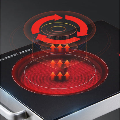 Induction Electric Hob with Infrared for Cooking 2500W 