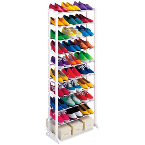 Shoe rack, 10 shelves, Shoe Rack, Capacity 30 pairs of shoes