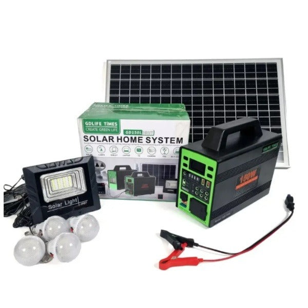 Kit solar cu 4 becuri, GD-150L 150w