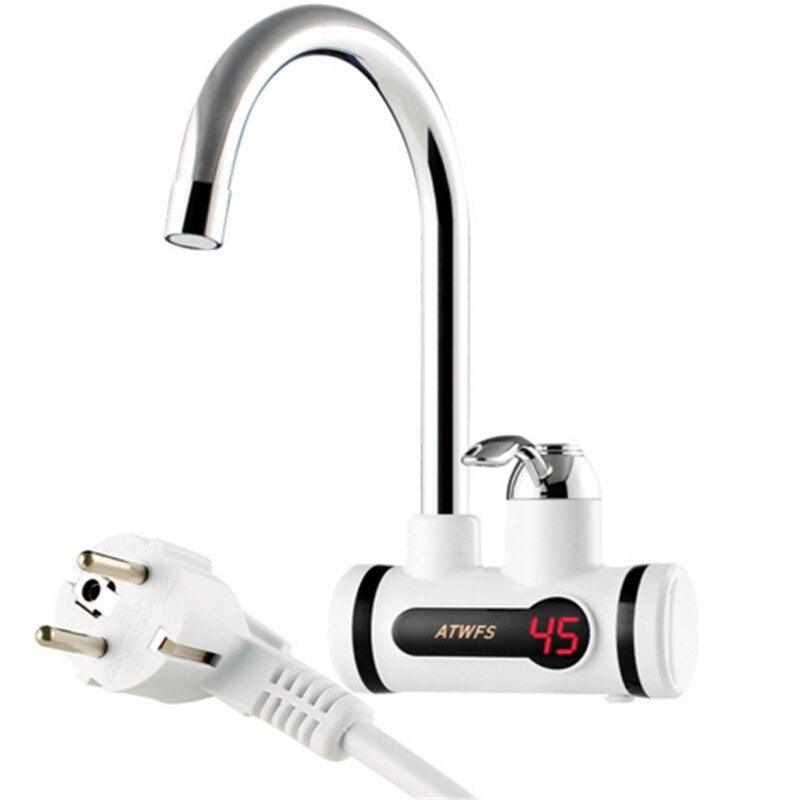 Electric faucet for instant hot water, with LCD display 