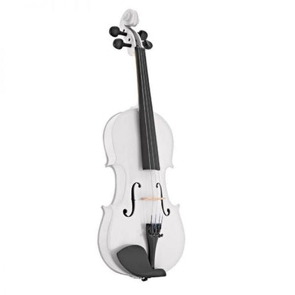 Classical Violin 4/4 Pearl White For Beginners and Adults, Bow, Sacaz, Contrachin, Carrying Bag