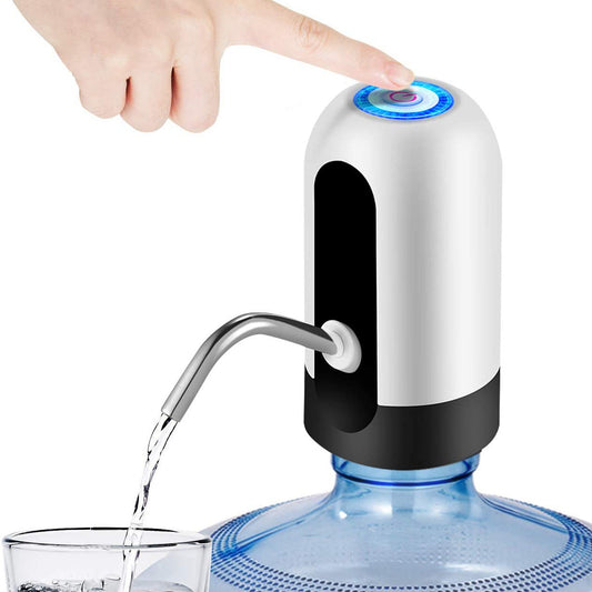 Electric pump with USB charging for water cans