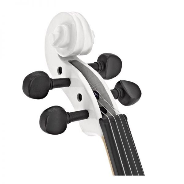 Classical Violin 4/4 Pearl White For Beginners and Adults, Bow, Sacaz, Contrachin, Carrying Bag