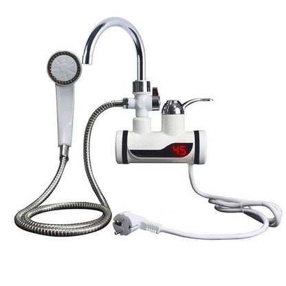 Electric faucet for instant hot water, with LCD display 