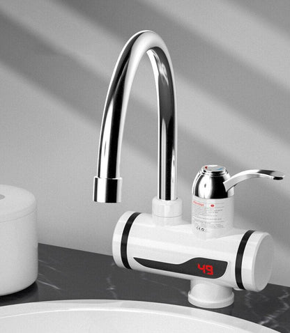 Electric faucet for instant hot water, with LCD display 