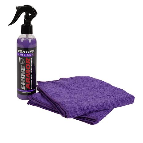 Car maintenance kit, Shine Armor liquid wax 236 ml + Microfiber cloth 3 in 1