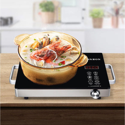 Induction Electric Hob with Infrared for Cooking 2500W 