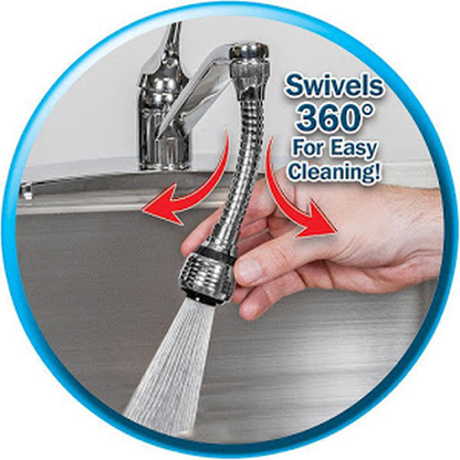 Universal flexible extension for Turbo Flex faucet