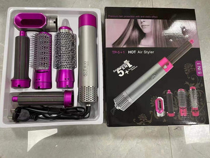 Perie de Par 5 in 1 Multifunctionala Hot Air Styler , Multiple Accesorii incluse