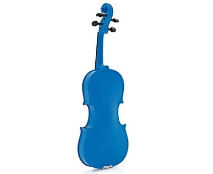 Classical Violin 4/4 Blue For Beginners and Adults, Bow, Sacaz, Contrachin, Carrying Bag