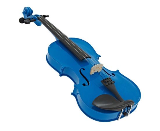 Classical Violin 4/4 Blue For Beginners and Adults, Bow, Sacaz, Contrachin, Carrying Bag