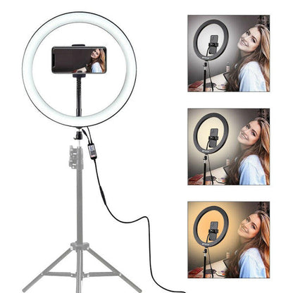 Lampa circulara cu trepied Selfie Ring Light cu LED